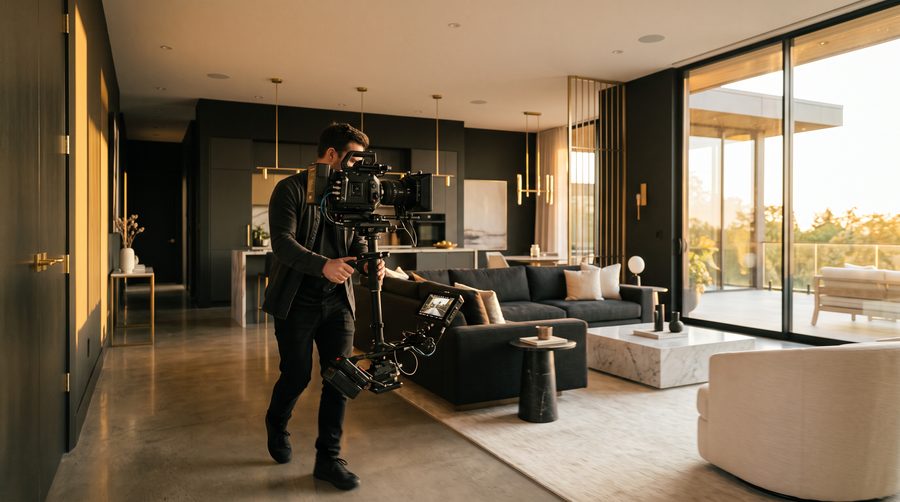 Cinematic video tour production